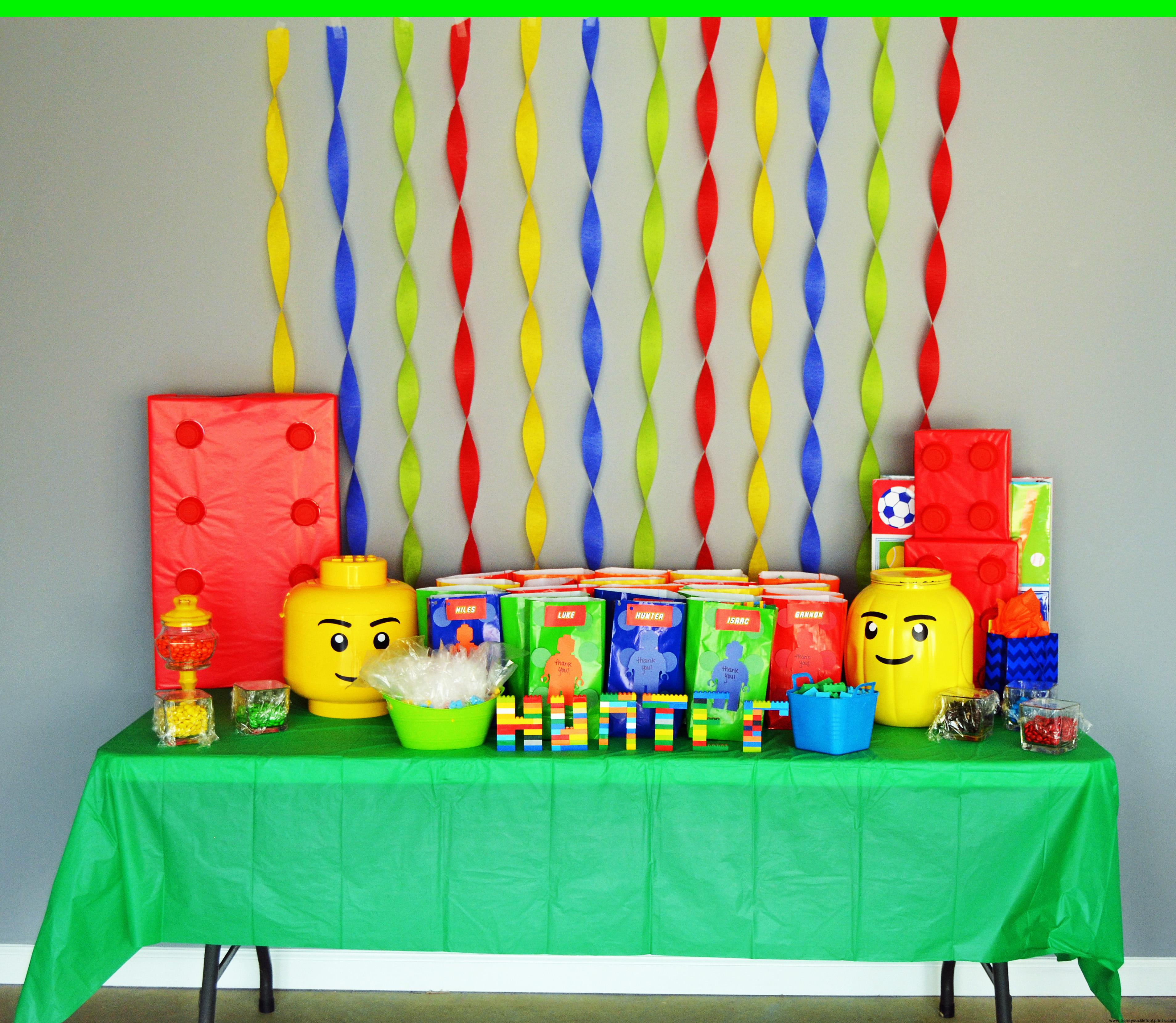 Diy Homemade Lego Party Decorations